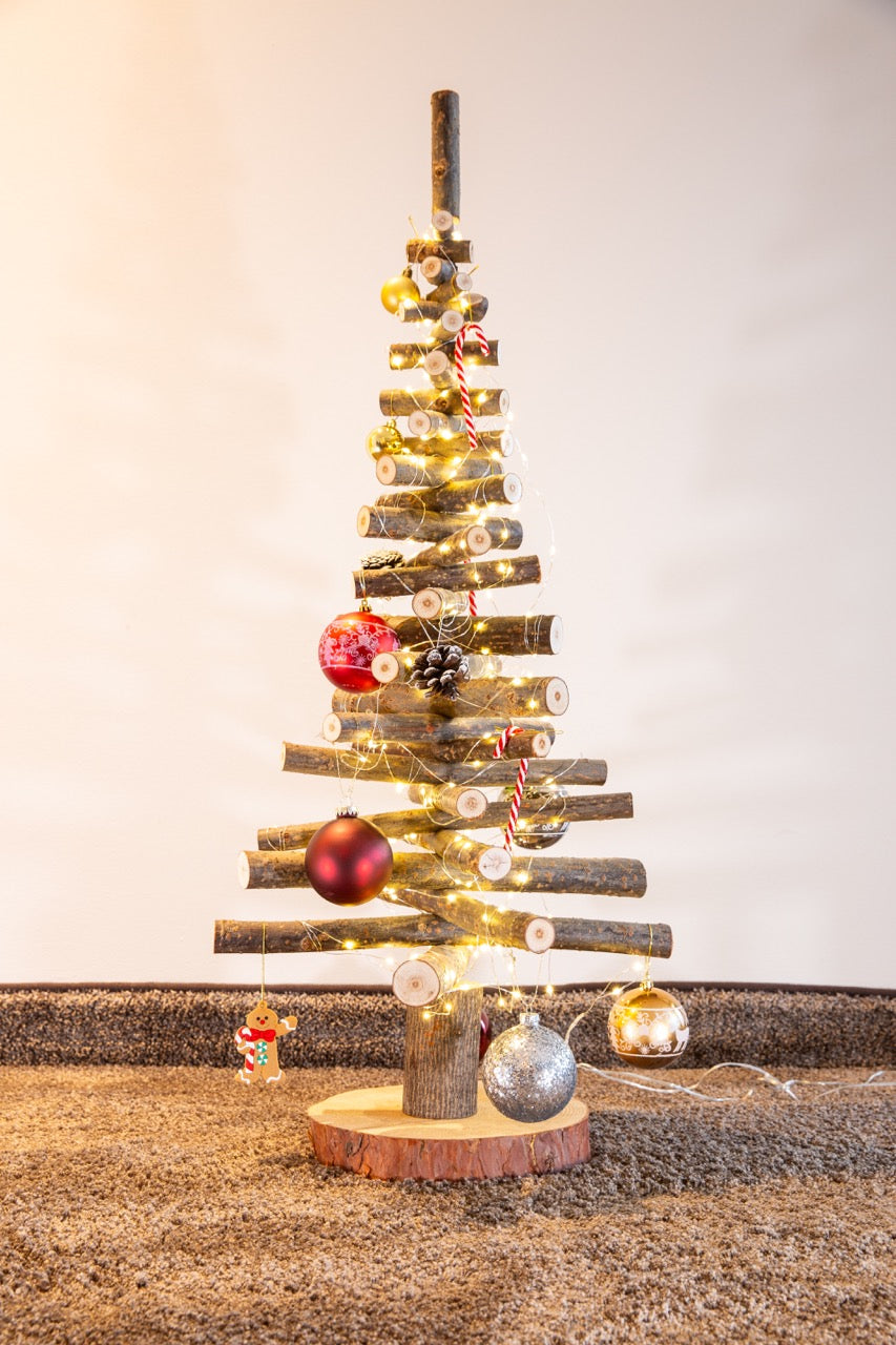 Wooden Christmas tree forest M (1m)