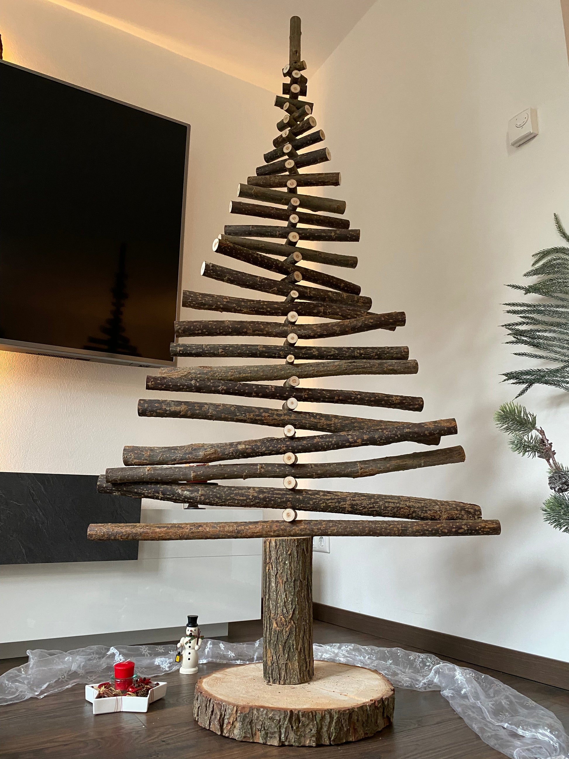 holzweihnachtsbaum xl (1,8m) mit spacer