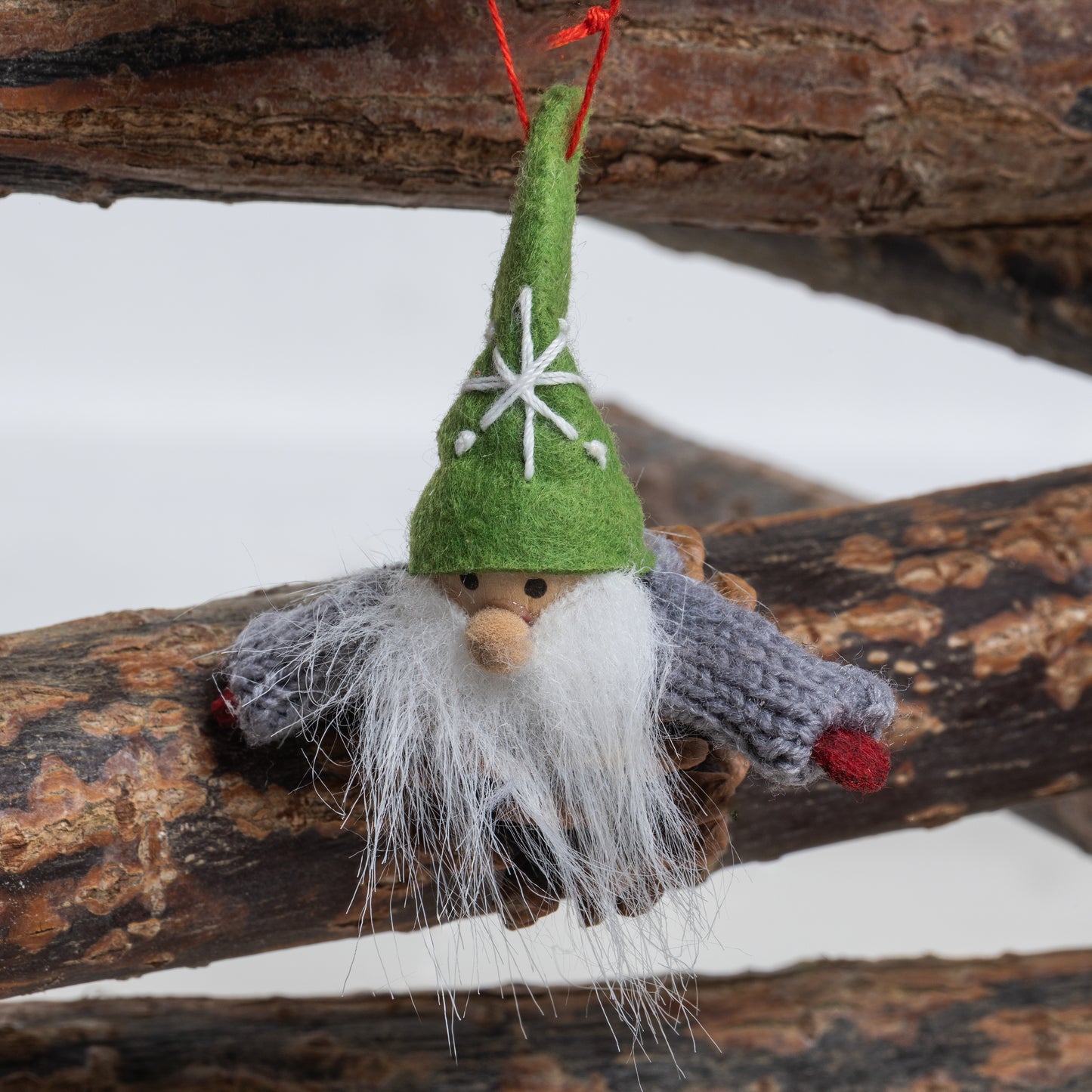 Nachhaltiger Holzweihnachtsbaum Holzbengel SLIM - 210 cm
