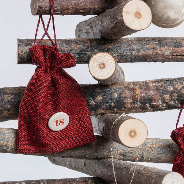 Jute Adventskalender Säckchen
