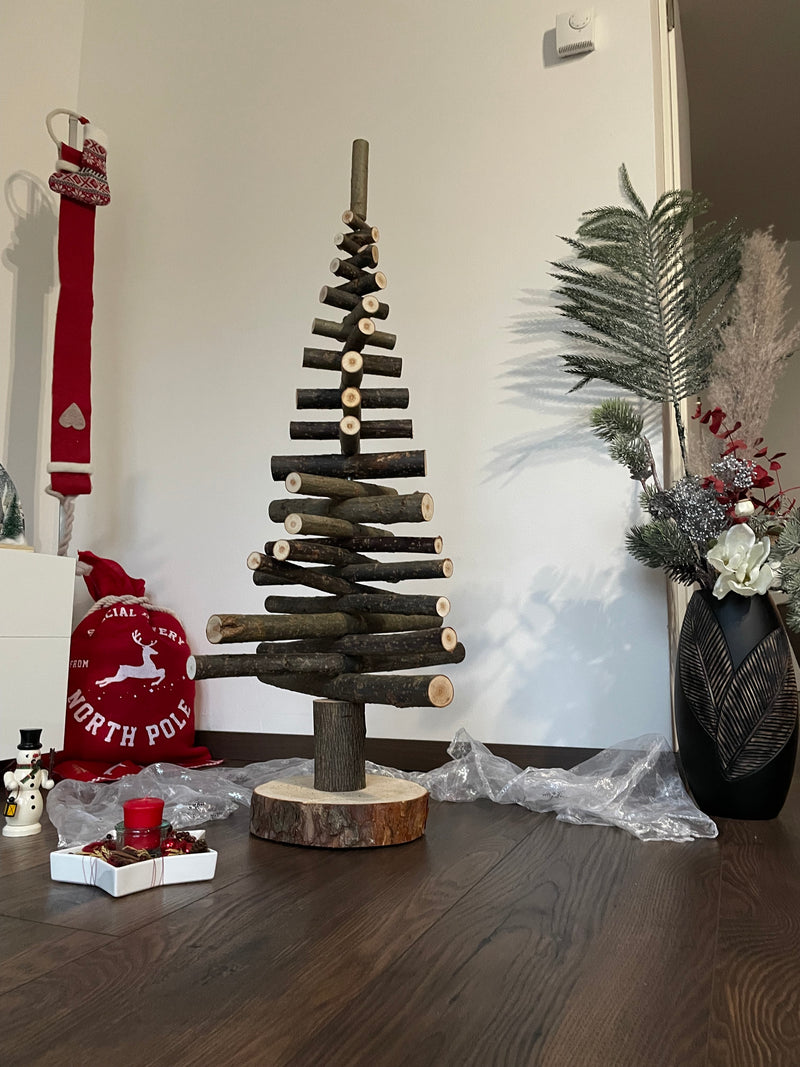 Holzweihnachtsbaum Holzbengel 075cm